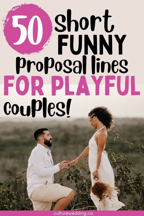 50 Short Funny Proposal Lines For Playful Couples Propose Day Funny Quotes, Funny Wedding Proposals, Propose Day Ideas For Him, Cute Ways To Propose To A Guy, Funny Proposal Messages For Him, Proposal Speech Words, Proposal Speech Ideas, Propose Day Quotes For Boyfriend, How To Propose To Your Boyfriend Ideas