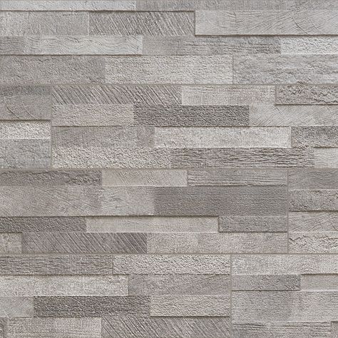 About The Tile: The Lodge Stone 3D Taupe 6” x 24” tile is rich with warm browns and cool beiges, working together in a subtle irregular pattern that reinforces the rustic look of stacked stone tiles. Capitalizing on the consistency and performance of porcelain, these mosaic tiles offer an elegant and sleek version of the nostalgic brick pattern and get their authenticity from its textured matte finish. The result is a warm and modern visual, adding texture and dimension to any space. About The C Stone Wall Cladding Texture, Stone Cladding Texture, Textured Tiles Wall, Grey Stone Tiles, Wall Texture Seamless, Stone Texture Wall, Stone Tile Texture, Wall Tile Texture, Cladding Texture