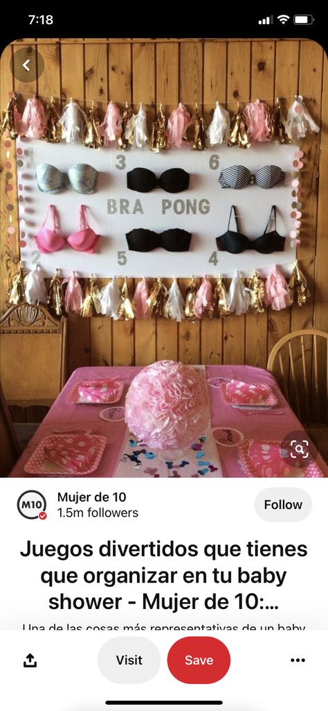 Bra Pong, Hens Party, Bachelorette Party Decorations, Hen Party, Bachelorette Party, Party Themes, Easy Diy, Bridal Shower, Party Decorations