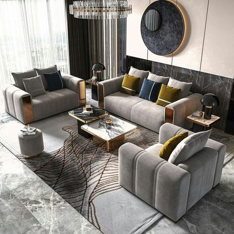 Living Room Sofa Design | Wooden Sofa Set Design Ideas 3 Piece Couch Set Living Rooms, Grey Colour Sofa Living Room, 3 Piece Sofa Set Living Rooms, Gray Themed Living Room, Grey Velvet Sofa Living Room Ideas, Grey Colour Living Room, Colors That Go With Gray Living Rooms, Center Table Living Room Wooden Modern, Gray Furniture Living Room