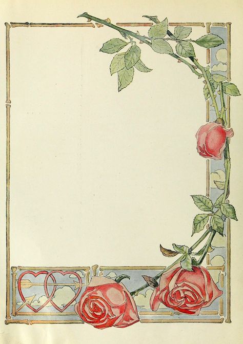 Journal Illustration, Harrison Fisher, Molduras Vintage, 동화 삽화, Old Paper Background, Seni Vintage, Paper Background Design, Vintage Stationery, Rose Frame