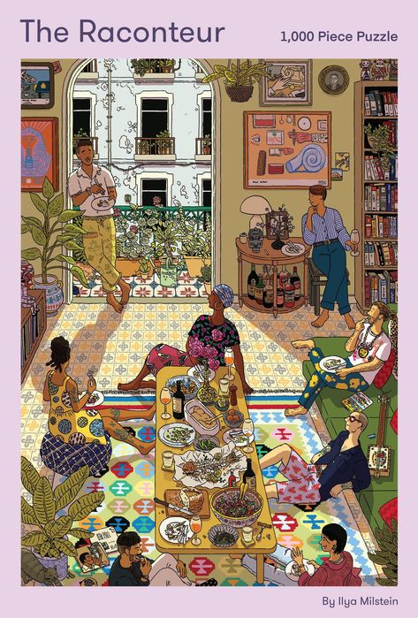 Ilya Milstein, Wine And Food, New York City Apartment, 1000 Piece Puzzle, 1000 Piece Jigsaw Puzzles, Puzzle Toys, Living In New York, Australian Artists, Puzzle Pieces