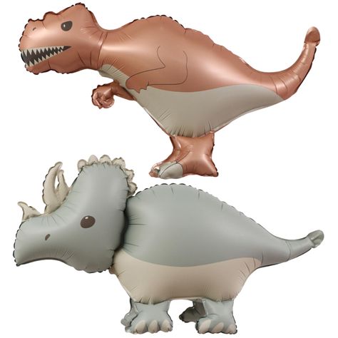 PRICES MAY VARY. Unique Design:Matte cream triceratops and matte caramel cream t-rex dinosaur balloon,made of high-quality polyester film aluminum foil,not easy to explode and leak,with uniform color and beautiful spherical shape suitable for everyone,ldeal for birthday parties. Package Included:Apricot T-rex dinosaur balloon 1+matte triceratops balloon 1(uninflated) + 1 straw. Perfect Choice:2 neutral self standing large dinosaur balloons big are great for boy or girls dinosaur birthday party s 3 Rex Birthday Party Boy, Girls Dinosaur Birthday, Girl Dinosaur Birthday, 3d Dinosaur, Dinosaur Balloons, Largest Dinosaur, Caramel Cream, Girl Dinosaur, Balloons Birthday