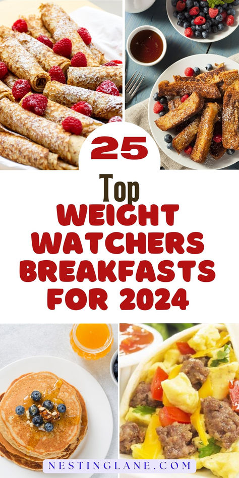 Kickstart 2024: Top 25 Weight Watchers Breakfasts For Energy graphic Zero Point Weight Watcher Breakfast Ideas, Ww Make Ahead Breakfast, Low Point Ww Breakfast, High Protein Low Ww Points, Ww Breakfast Ideas 2023, Weightwatchers Recipes Breakfast, 2024 Weight Watchers, Weight Watcher For Diabetics, Ww Brunch Recipes