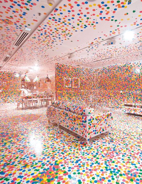 Yayoi Kusama Yayoi Kusama Furniture, Yayoi Kusama Installation, Obliteration Room, Mind Electric, Best Painting Ever, Kusama Yayoi, Selfie Museum, Japanese Pop Art, Claes Oldenburg