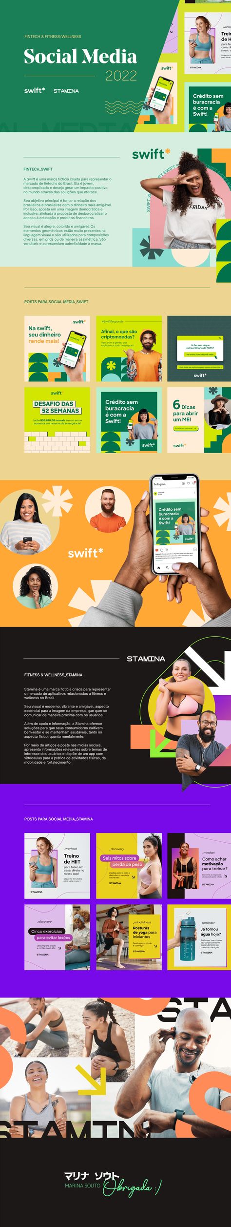 Wellness Social Media Design, Fintech Social Media Design, Corporate Social Media Design, Wellness Social Media, Fintech Design, Webpage Design Layout, Fitness Social Media, Corporate Social Media, Banks Ads