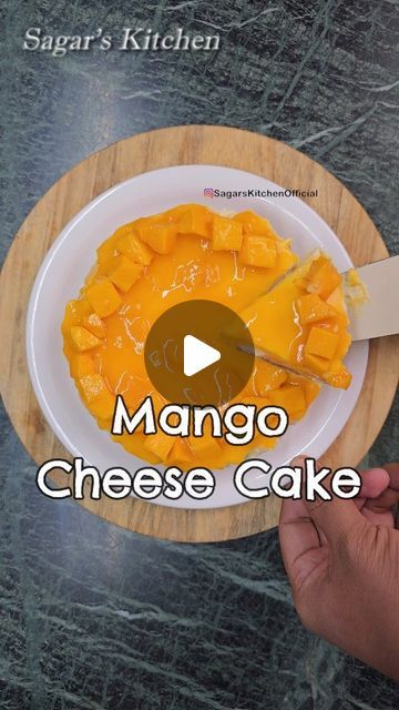 Cake Without Cream, Bake Cheese, Mango Cheesecake, Mango Cake, Baked Cheese, Mango Recipes, Indian Dessert Recipes, Indian Desserts, No Bake Cheesecake