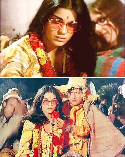 Zeenat Aman (Hare Krishna Hare Rama - Dum Maaro Dum…): #Tips #Weddingplz #Wedding #Bride #Groom #love #Fashion #IndianWedding  #Beautiful #Style Bollywood 70s Theme Party, Bollywood Theme Party Outfit For Couples, Celebrity Dress Up Theme Party, Retro Style Outfits Indian, Bollywood Couple Costume, Bolly Wood Theme Party Dresses, Bollywood Fashion Theme, Desi Halloween Costume, Famous Bollywood Characters