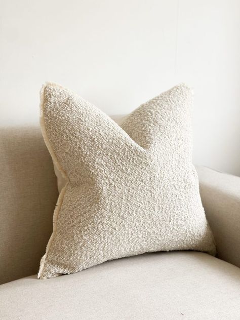 Ellenvale Interiors - Ellenvale Interiors Beige Cushion Texture, Boucle Cushion, Boucle Pillow, Textured Pillows, Cream Cushion, Tribeca Loft, Cream Cushions, Striped Cushions, Beige Cushions