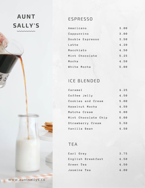 Dream Coffee Shop, Papan Menu, Menu Design Layout, Coffee Menu Design, Menu Design Inspiration, Cafe Menu Design, Café Design, Menu Card Design, Coffee Shop Menu