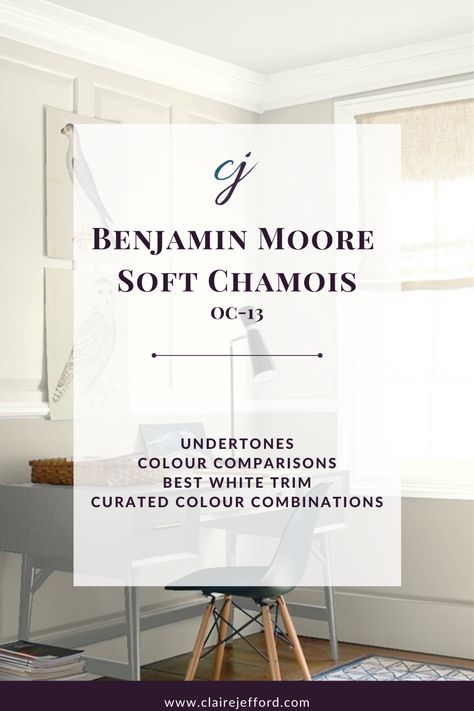 Benjamin Moore Soft Chamois may the the perfect paint color for your next home decorating project!  Learn more about this paint color, including the best whites to use for trim and ceilings.  Also, see beautiful paint color schemes for your home. Soft Chamois Benjamin Moore, Benjamin Moore Soft Chamois, Benjamin Moore Paint Colours, Soft Chamois, Cream Paint Colors, Ceiling Paint Colors, Benjamin Moore White, Best White Paint, The Undertones