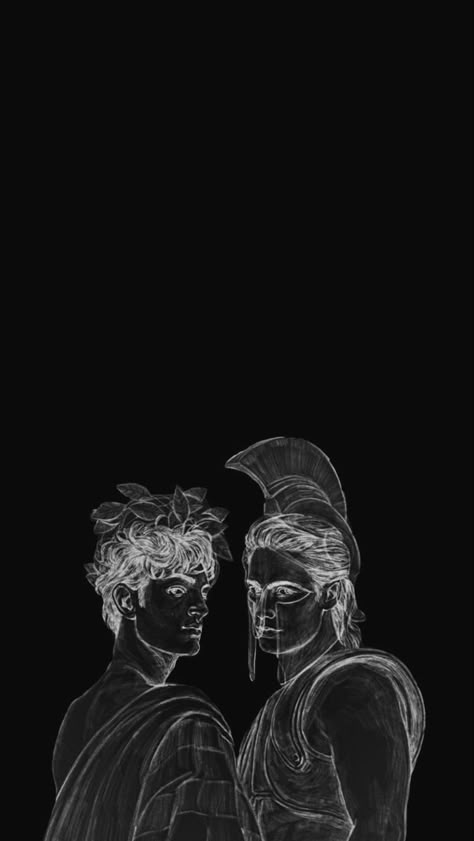 Iphone Wallpaper Greek Mythology, Mythology Iphone Wallpaper, Greek Wallpaper Aesthetic Black, Tsoa Aesthetic Wallpaper, Song Of Achilles Wallpaper Iphone, Tsoa Wallpaper Iphone, Greek God Black And White, Song Of Achilles Wallpaper Aesthetic, Achilles Wallpaper Aesthetic