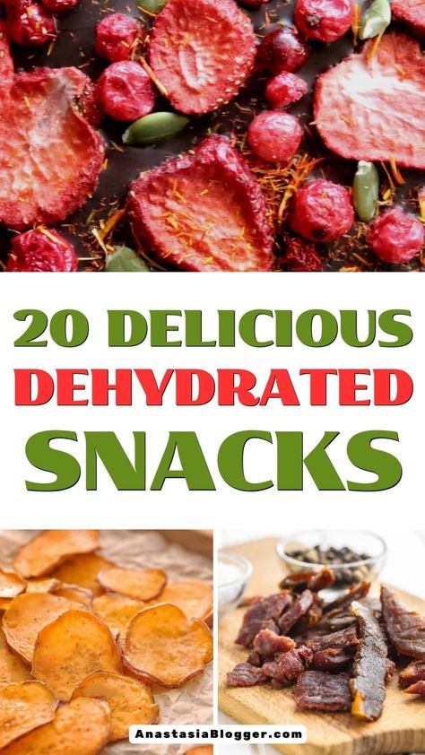 Uncover a variety of nutritious dehydrator recipes with this collection of 20 ideas. Delve into the world of food dehydration and find inspiration for creating delicious snacks using fruits and vegetables. Whether you're a seasoned dehydrating enthusiast or a beginner looking to try something new, these recipes offer a range of options to satisfy your cravings. From sweet fruit leathers to savory veggie chips, there's something for everyone to enjoy. Dehydrator Snacks, Veggies Snacks, Dehydrator Recipes Fruit, Best Food Dehydrator, Dehydrating Food Storage, Fruit Leather Recipe, Food Dehydration, Beef Jerky Recipes, Dehydrated Vegetables