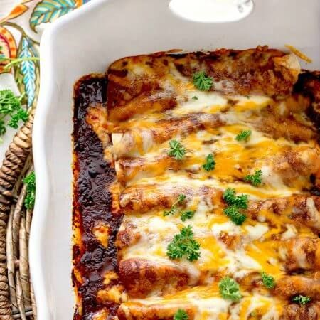 Chicken Enchiladas - Bunny's Warm Oven Enchilada Sauce Recipe, Teriyaki Chicken Wings, Red Enchiladas, Homemade Enchilada Sauce, Homemade Enchiladas, Red Enchilada Sauce, Chicken Enchilada Recipe, Chicken Enchilada, Enchilada Recipes