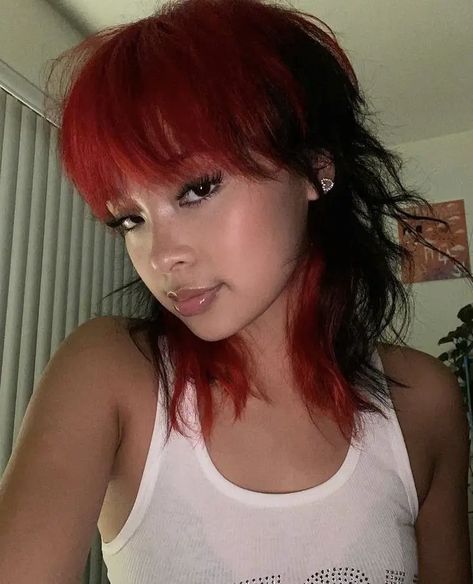 Hottest 2024 Hairstyles for Black Women 16 Ideas: Short, Mullet, Pig Tails, and More! Queenie Mae, Short Mullet, Pig Tails, Red Hair Inspo, Dyed Hair Inspiration, Hair Inspiration Short, Punk Hair, Pretty Hair Color, Alternative Hair