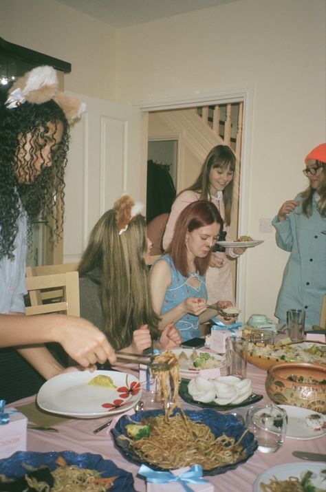 Wes Anderson Dinner Party, Wes Anderson Themed Party, A24 Themed Party, Wes Anderson Birthday Party, Wes Anderson Costume, Wes Anderson Party, A24 Party, College Dinners, Wes Anderson Characters