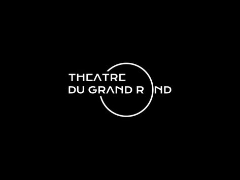 Théâtre du Grand Rond Logo by Emmeran Richard on Dribbble Theatre Logo Design, Circular Typography, Global Logo Design, Logo With Circle, Circular Logo Design, Theatre Logo, Logo Rond, Logo Luxe, Round Logo Design