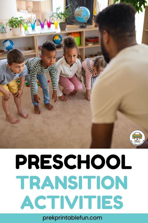 Discover engaging preschool transition activities! Whether your little one is moving from playtime to circle time or preparing to go outside, this resource is packed with creative and educational ideas to make transitions seamless and enjoyable. Dive into a treasure trove of printables, games, and expert tips that will not only ease the transition process but also foster your child's development. Explore the blog now and turn every transition into a fun and learning-filled adventure Preschool Transitions Ideas, Transitions In The Classroom Preschool, Transition Activity For Preschoolers, Helping Preschoolers With Transitions, Transition Preschool Ideas, Transition Strategies Preschool, Prek Transition Ideas, Preschool Opening Activities, Planning Playtime Preschool