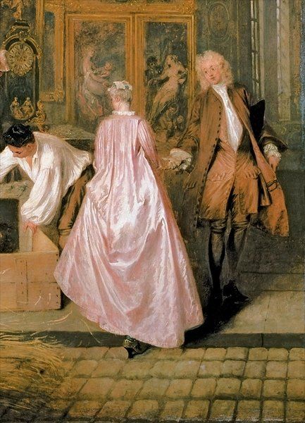 The Gersaint Shop Sign, 1721 (oil on canvas) (detail of 30793) by Jean Antoine Watteau French Rococo Art, Antoine Watteau, Jean Antoine Watteau, Rococo Art, Rococo Fashion, Shop Sign, Louis Xiv, Rococo Style, Affordable Wall Art