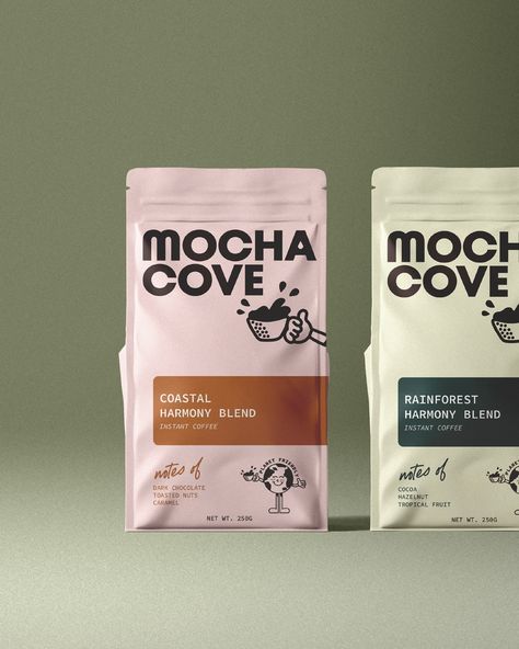 Mocha Cove is a contemporary coffee brand, offering a sophisticated and sustainable experience for coffee enthusiasts. Branding and packaging design, created by Design by Livs. Reflects a modern aesthetic with an eco-friendly focus. Perfect for those who appreciate quality and care in every detail, Mocha Cove stands out with its unique blend of design inspiration and commitment to the environment. Coffee Branding, Premium Coffee, Eco-Friendly Packaging, Graphic Design, Small Business, Coffee Lover, Sustainable Design, Brand Identity, Packaging Design, Coffee Aesthetic, Coffee Bag Design, Coffee Bag Inspo, Handdrawn Illustrations Modern Coffee Packaging Design, Aesthetic Coffee Packaging, Graffiti Packaging Design, Sustainable Coffee Packaging, Premium Coffee Packaging, Cold Brew Branding, Coffe Brands, Coffee Label Packaging, Cafe Packaging Design