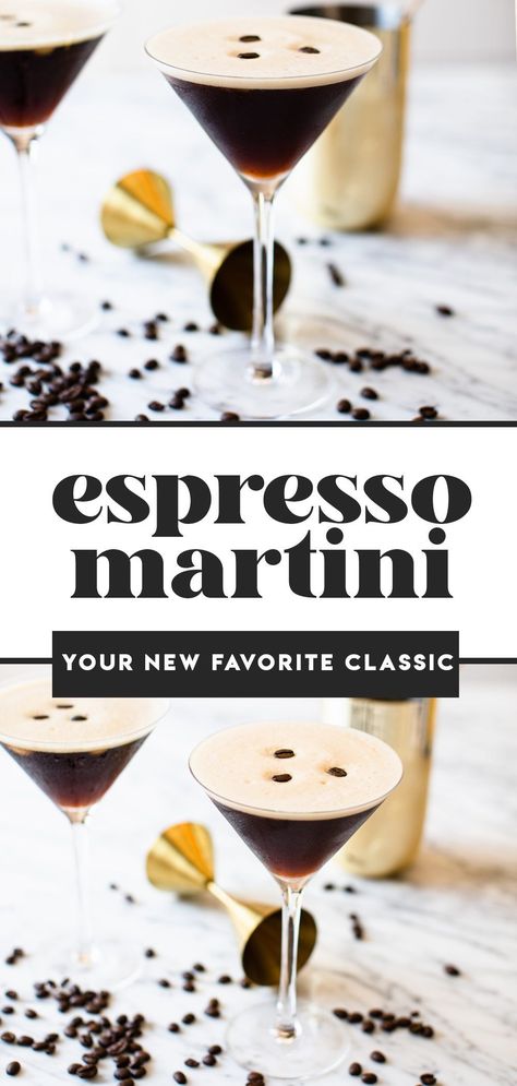 Easy Espresso Martini, Expresso Recipes, Best Espresso Martini, Flavored Vodka Drinks, Easy Espresso, Coffee Vodka, Espresso Vodka, Martini Recipes Vodka, Tall Dark And Handsome