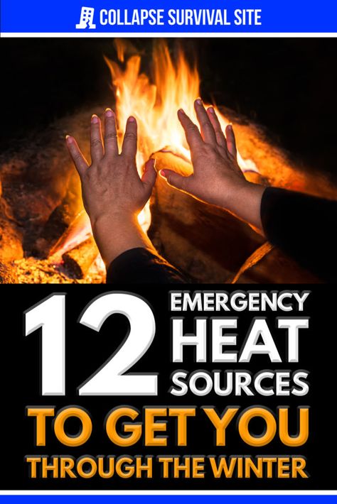 Winter is a dangerous time for countless people. As fuel gets expensive and power becomes unreliable, we will need emergency heat sources. Alternative Heat Source, Heating Without Electricity, Emergency Heat Source Power Outage, Emergency Heat Source, Small Space Heater, Emergency Preparedness Food Storage, Survival Skills Emergency Preparedness, Non Renewable Energy, Emergency Preparedness Food