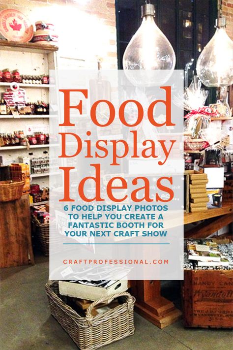 6 photos of food displays to help you create a fantastic booth for your next craft show - http://www.craftprofessional.com/food-display-ideas.html Food Fair Booth, Farmers Market Table Display Booth Ideas, Cookie Vendor Booth Ideas, Food Vendor Booth Ideas, Cookie Booth Ideas Display, Food Booth Ideas, Cookie Display Ideas, Display Ideas For Craft Shows, Ideas For Craft Shows