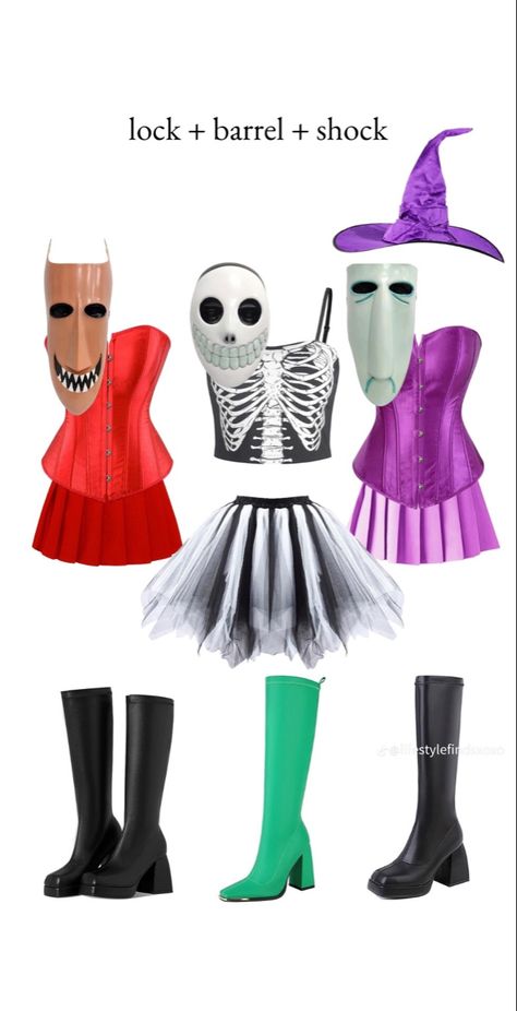 Basic Halloween Costumes, Nightmare Before Christmas Costume, Trio Halloween Costume, Women Halloween Costume Ideas, Trio Costumes, Cute Group Halloween Costumes, Halloween Costume Ideas For Couples, Classy Halloween Costumes, Matching Halloween Costumes