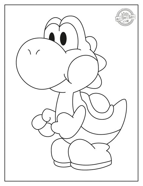 Yoshi Coloring Pages Yoshi Colouring Pages, Yoshi Coloring Pages Free Printable, Yoshi Outline, Yoshi Tattoo Design, Yoshi Drawing Easy, Baby Yoda Coloring Page, How To Draw Yoshi, Yoshi Mario Bros, Yoshi Coloring Pages