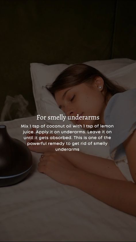 get rid for smelly underarms for teens girls 💫 How To Remove Underarm Smell, Tips For Smelly Armpits, Smell Good Down There Tips, Smelly Underarms, Underarm Care, Beginner Skin Care Routine, Skin Advice, Clear Healthy Skin, Natural Skin Care Remedies