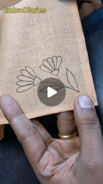 Hand Embroidery For Handkerchief, One Color Embroidery Patterns, How To Embroider A Handkerchief By Hand, Hand Embroidery Designs For Handkerchief, Embroidery For Handkerchief, Hand Kerchief Embroidery Design, Blue And White Embroidery Designs, Hand Embroidery Handkerchief, Kerchief Embroidery Designs