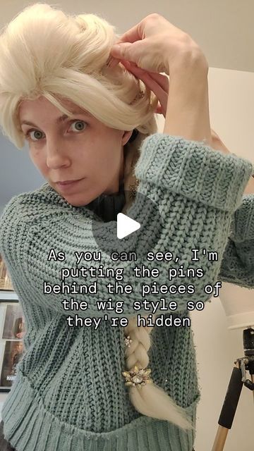 Ali Williams on Instagram: "TUTORIAL on how to use U Pins to hold heavy wigs. This is a lace front and therefore it's harder for it to pin, but it's not impossible. The trick is in how you twist the pins and lock them together. • Hope this helps! • If you're looking for more wig help, I have a training guide for $5. • #wigtutorial #upins #thebusinessofpartyprincess" Ali Williams, Instagram Tutorial, Wig Styles, Princess Party, Being Used, Lace Front, How To Use, Hold On, Wigs