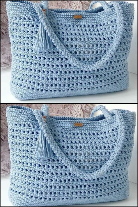 Unique and beautiful latest design crochet purse Knitting Bag Sewing, Knitting Patterns Free Sweater, Crochet Bag Pattern Free, Bag Pattern Free, Trendy Sewing, Crochet Handbags Patterns, Crochet Purse Patterns, Crochet Tote Bag, Crochet Bags Purses