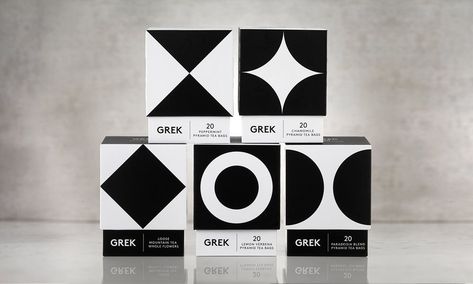 30 Packaging Designs That Feature The Use of Two Colors | Dieline Geometric Packaging, Candles Packaging, Bespoke Boxes, Tea Company, Packaging Food, Tea Brands, Tea Companies, Tea Packaging, Coffee Packaging