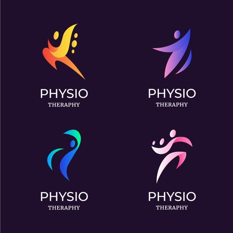 Gradient Minimalist Physio Clinic Logo Physio Logo Design, Physiotherapy Branding, Physiotherapist Logo, Physio Logo, Physiotherapy Logo, Physio Clinic, Physiotherapy Clinic, Clinic Logo, Bike Ideas