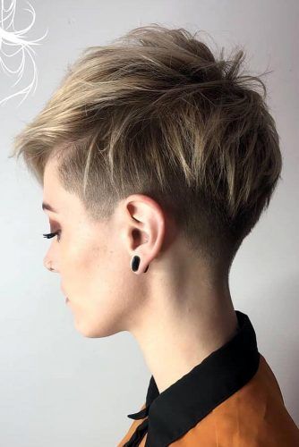 Bold And Classy Undercut Pixie Ideas That Make Heads Turn ★ Layered Pixie Cut, Messy Pixie Haircut, Sun Hair, Shaved Pixie, Polished Hair, Latest Short Hairstyles, Short Hairstyles For Thick Hair, Braid Ideas, Short Pixie Haircuts