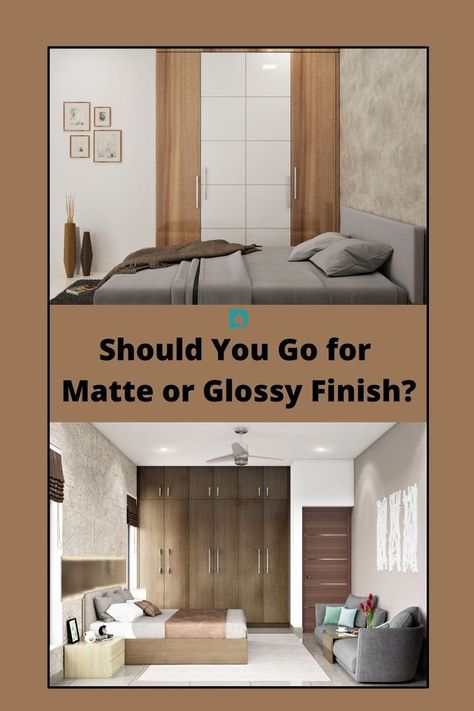 Difference Between Matte And Glossy Finish Small Bedroom Wardrobe, Space Saving Bedroom, Bedroom Wardrobe Design, Design Cafe, Sliding Wardrobe Doors, Wardrobe Designs, Beautiful Office, Wardrobe Room, Minimalist Office