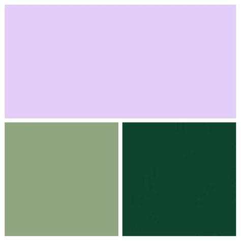 Camas’s colors- lavender/lilac, sage green, hunter green Lilac And Emerald Green, Lilac And Green Interior, Lilac And Sage Green Aesthetic, Hunter Green And Lavender Wedding, Sage Green And Lilac Party Decor, Sage Green And Purple Quince, Lilac And Green Room, Lavender Green Aesthetic, Lilac And Sage Aesthetic