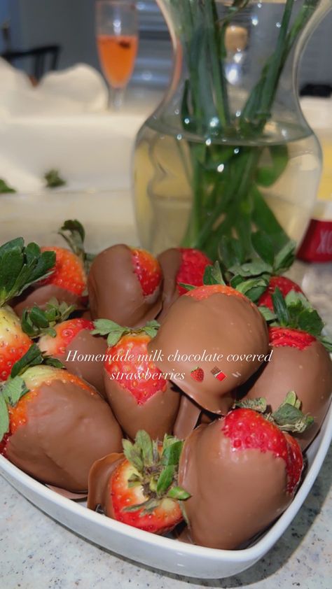 Homemade Milk Chocolate, Covered Strawberries, Chocolate Covered Strawberries, Chocolate Covered, Chocolate Milk, Strawberries