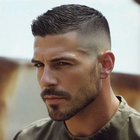 Stylish and Low Maintenance Short Hairstyles for Men in Their 40s Beard Short Style, Haïr Style For Short Hair Men, Modern Man Hairstyles, Men’s Short Hair With Beard, Best Men’s Haircuts, Mens Short Spiky Haircuts, Short Man Hairstyle, Mens Faded Hair Short, Men’s 2024 Hairstyles Short