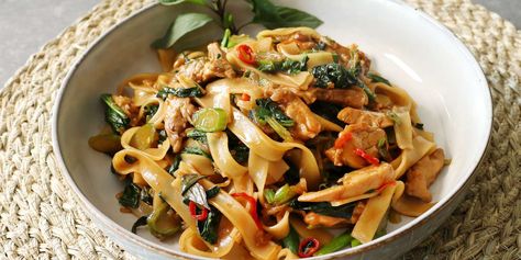 Chef John's Drunken Noodles Thai Drunken Noodles, Butter Noodles, Drunken Noodles, Chef John, Stir Fry Dishes, Fried Shallots, Most Popular Recipes, Noodle Dishes, Rice Noodles