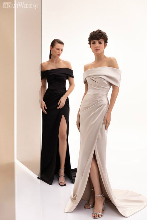 Long Gown Elegant Classy, Evening Dresses Elegant Classy, Long Gown Elegant, Elegant Mermaid Dress, Wona Concept, Green Evening Gowns, Elegant Evening Dress, Black Evening Gown, Beautiful Evening Dresses