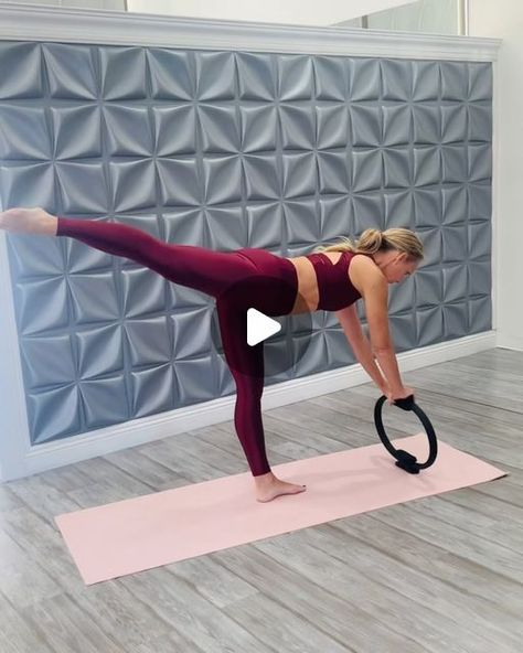 Pilates Circle Exercises, Pilates With Ring, Pilates Circle Ring Exercises, Circle Workout, Magic Circle Pilates, Active Poses, Pilates Ring Exercises, Rings Workout, Pilates At Home