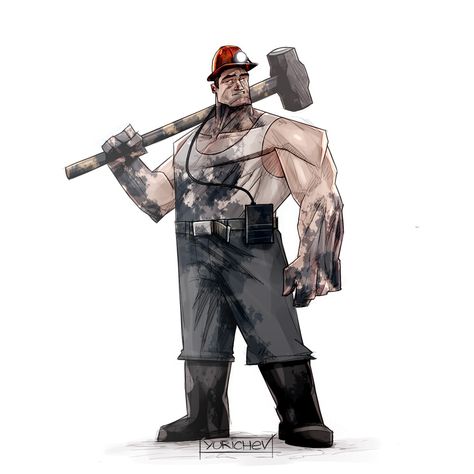 ArtStation - Kuzbass miner, Evgeny Yurichev Caricature Drawing, Drawing Tutorial Easy, On My Own, Evil Spirits, I Try, Comic Strip, Working On Myself, Character Concept, Drawing Tutorial