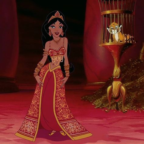 This edit always make me speechless. . . Credit: @theycallmeobsessed . . #aladdin #jasmine #princessjasmine #disney #edit #disneyedit… Disney Princess Jasmine Aesthetic, Jasmine Red Outfit, Aladdin Aesthetic, Image Princesse Disney, Disney Jasmine, Images Disney, Jasmine Dress, Aladdin And Jasmine, Disney Aladdin