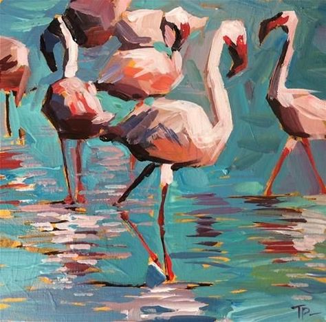 Oil Painting Ideas, Animal Oil Painting, Daily Paintworks, Original Fine Art, Art For Sale, Painting Ideas, Flamingo, Oil Painting, Fine Art