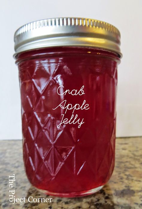 Crabapple Jelly Recipe, Crab Apple Recipes, Crab Apple Jelly, Apple Jelly, Jam Recipes Homemade, Canning Jam, Homemade Jelly, Canned Goods, Jam And Jelly