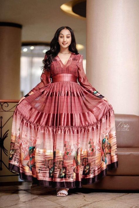 Habesha Shifon Dress, Shefon Dress Ethiopia, Ethiopian Chiffon Dress, Habesha Chiffon, Eritrean Culture, Eritrean Dress, Beautiful Ethiopian, Ethiopian Clothing, Habesha Dress