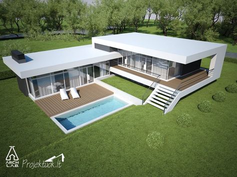 House Plans Modern, Exclusive House Plan, Modern Villas, Bloxburg Modern, Best Modern House Design, Rumah Minecraft, Exterior Bloxburg, Container House Plans, Plans Modern