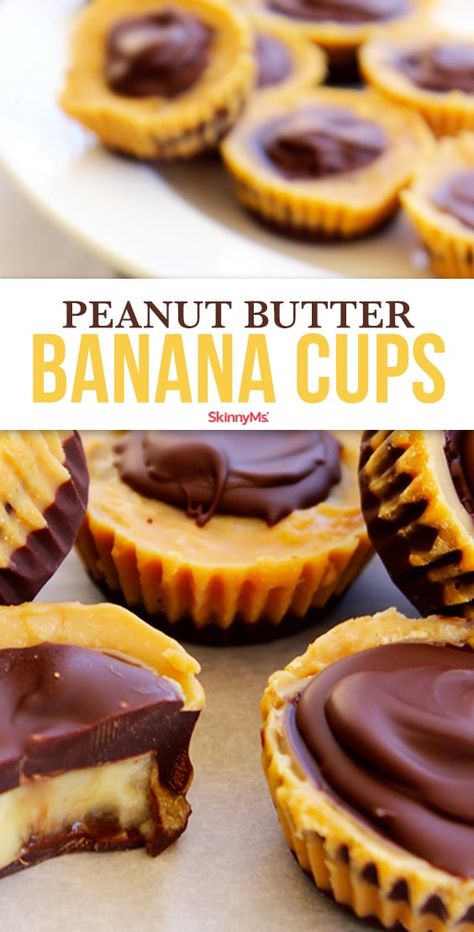 Peanut Butter Banana Cups Protein Ideas, Clean Foods, Easy Foods, Banana Peanut Butter, Yummy Deserts, Delicious Clean Eating, Low Carb Appetizers, Healthy Peanut Butter, Healthy Meals To Cook